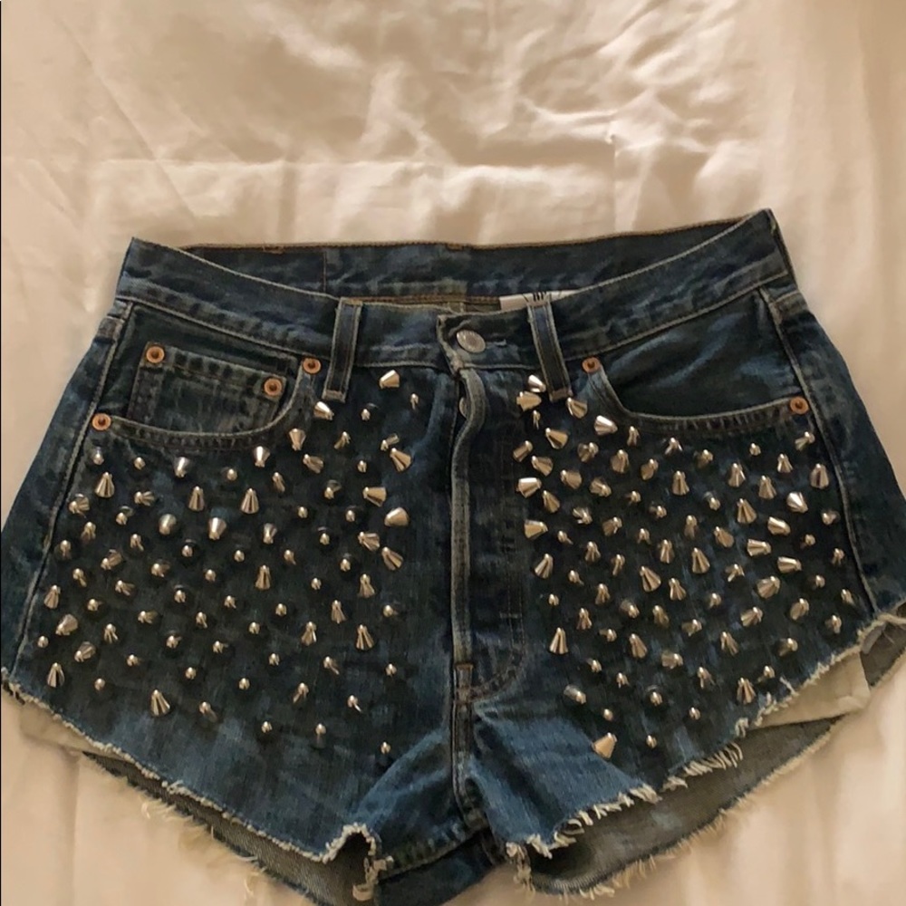 LF + LEVI Vintage Stud Cut Offs